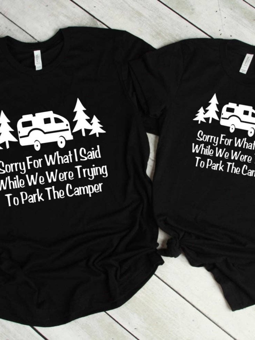 Heather Raspberry Camper Graphic Tee - Sorry For What I Said